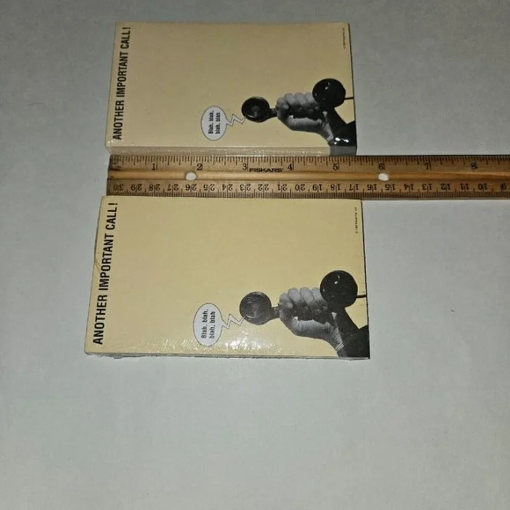 2 VTG Another Important Call Note Notepad Message 85 Sheets Blah Blah NEW SEALED